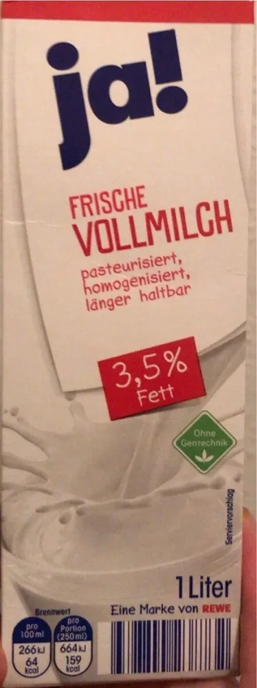 Frische Vollmilch