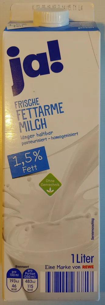 Frische Fettarme Milch