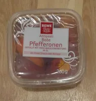 Rote Pfefferonen gefüllt mit Frischkäsezubereitung