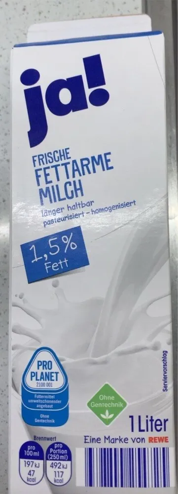 Frische fettarme Milch