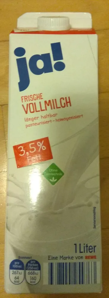 Frische Vollmilch