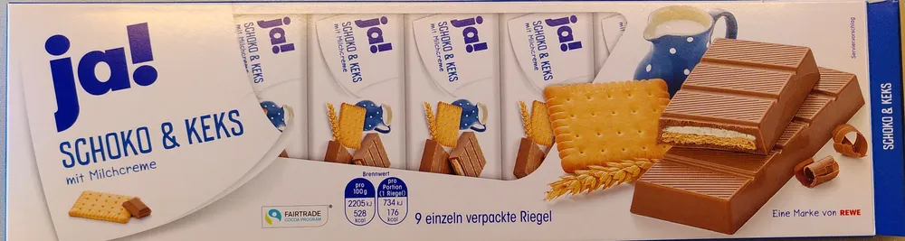Schoko & Keks mit Milchcreme