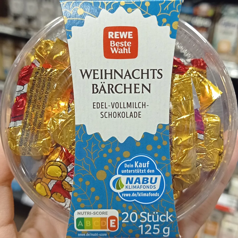 Weihnachtsbärchen Edelvollmilchschokolade