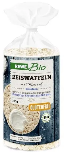 Reiswaffeln mit Meersalz