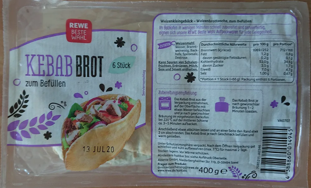 Kebab Brot