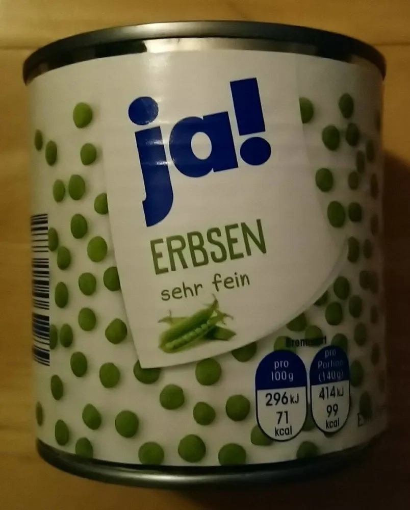 Erbsen sehr fein