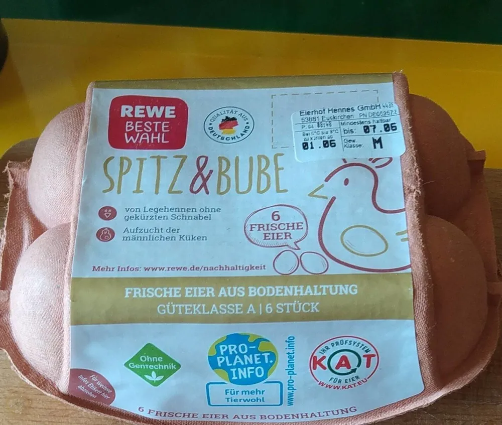 1 frische Eier