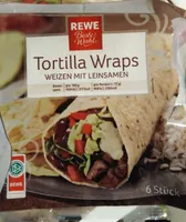Weizen Tortillas mit Leinsamen