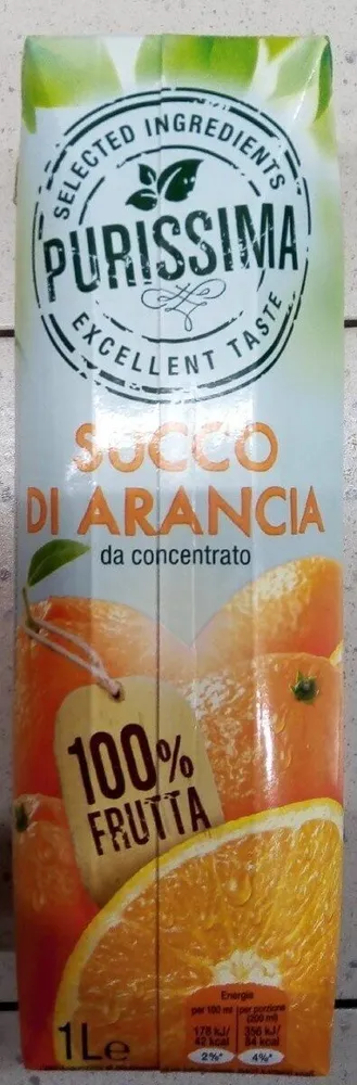 Succo di arancia