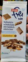 Vollmilchschokolade mit Gebäckstückchen Laktosefrei