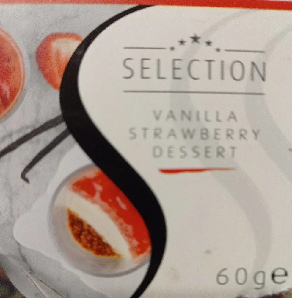 Vanilla strawberry dessert