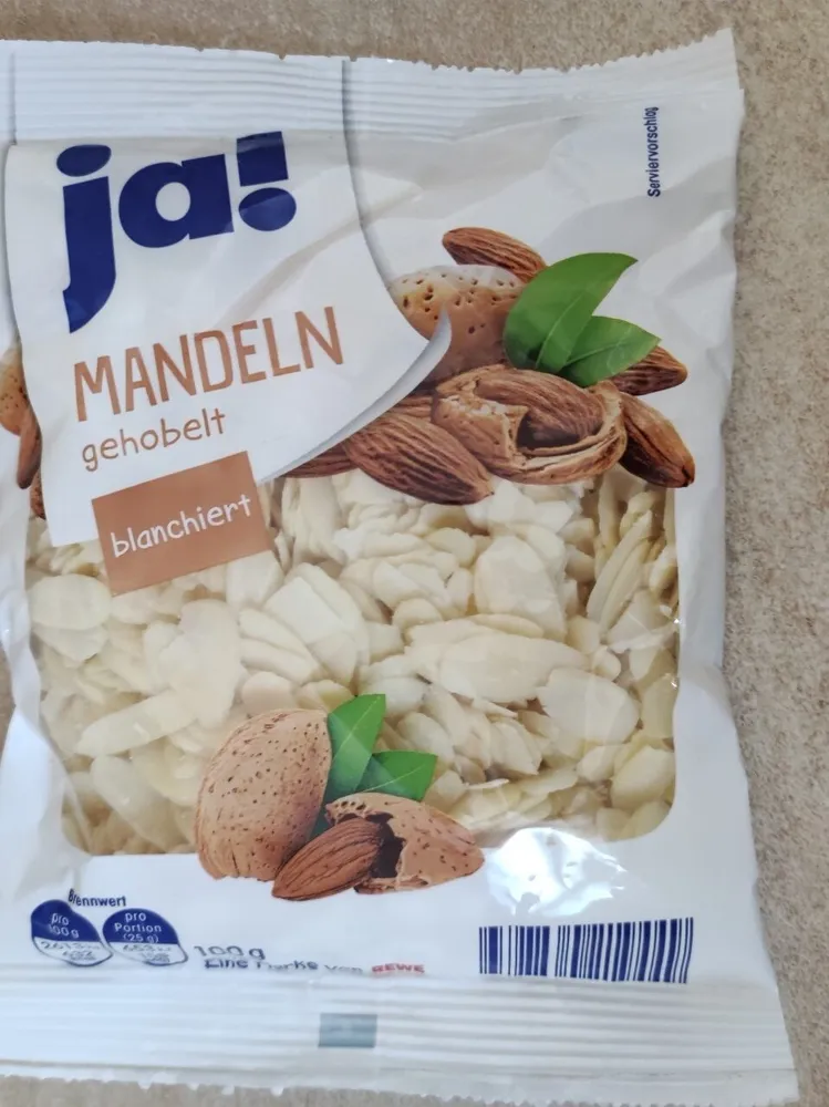 Mandeln gehobelt