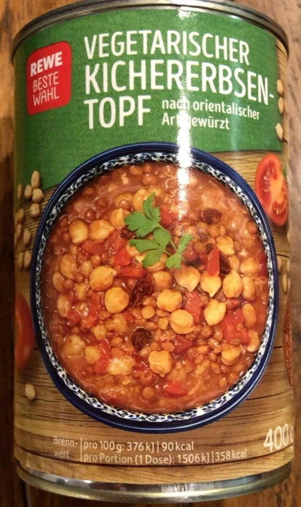 Vegetarische Kichererbseneintopf