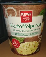 Kartoffelpüree mit Spinat und Crème Fraîche