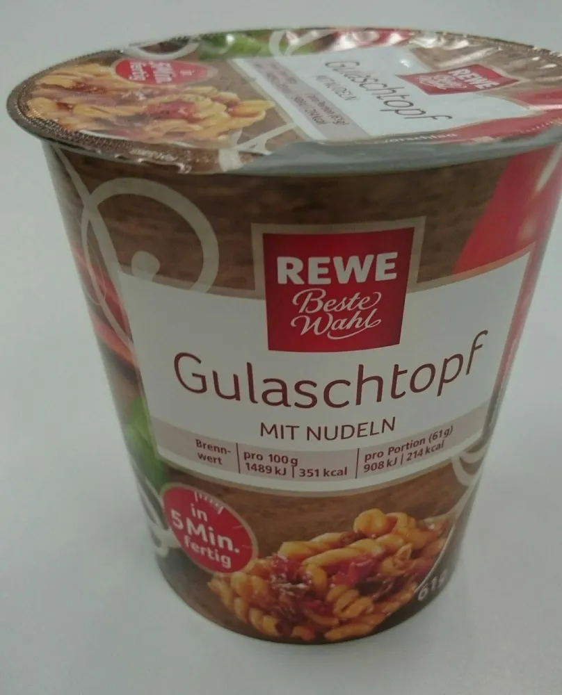 Gulaschtopf mit Nudeln