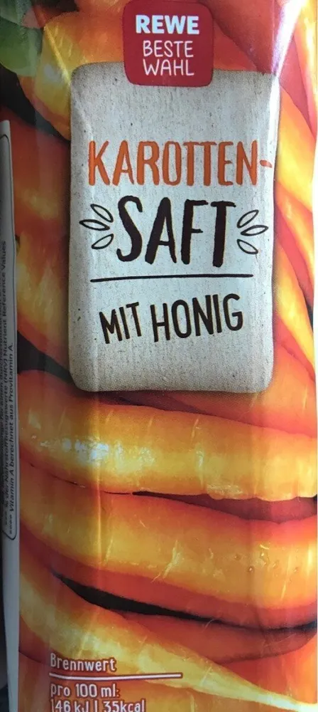 Karottensaft mit honig