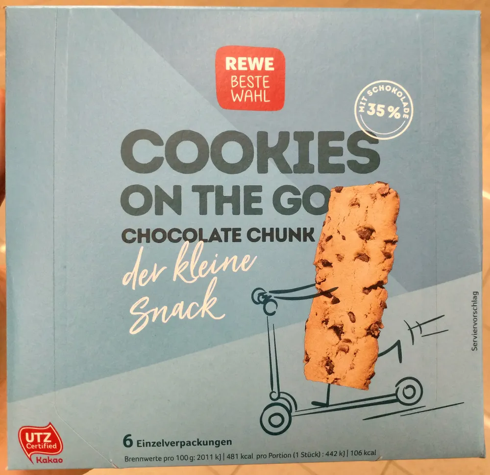 Cookies on the Go Chocolate Chunk