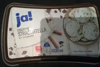 Eiscreme Stracciatella mit Schlagsahne