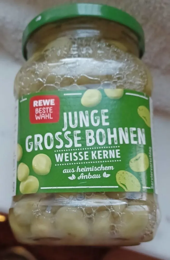 Junge grosse  Bohnen