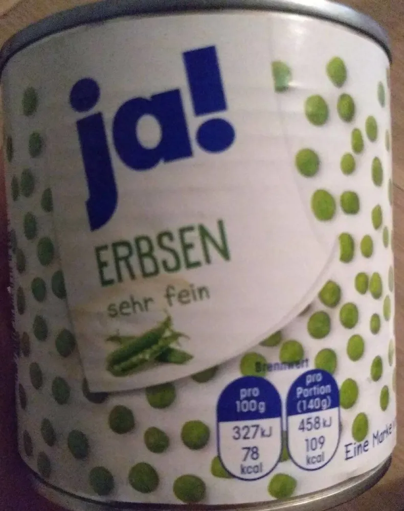 Erbsen sehr fein