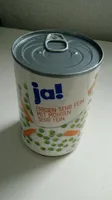 Erbsen sehr fein mit Möhren sehr fein