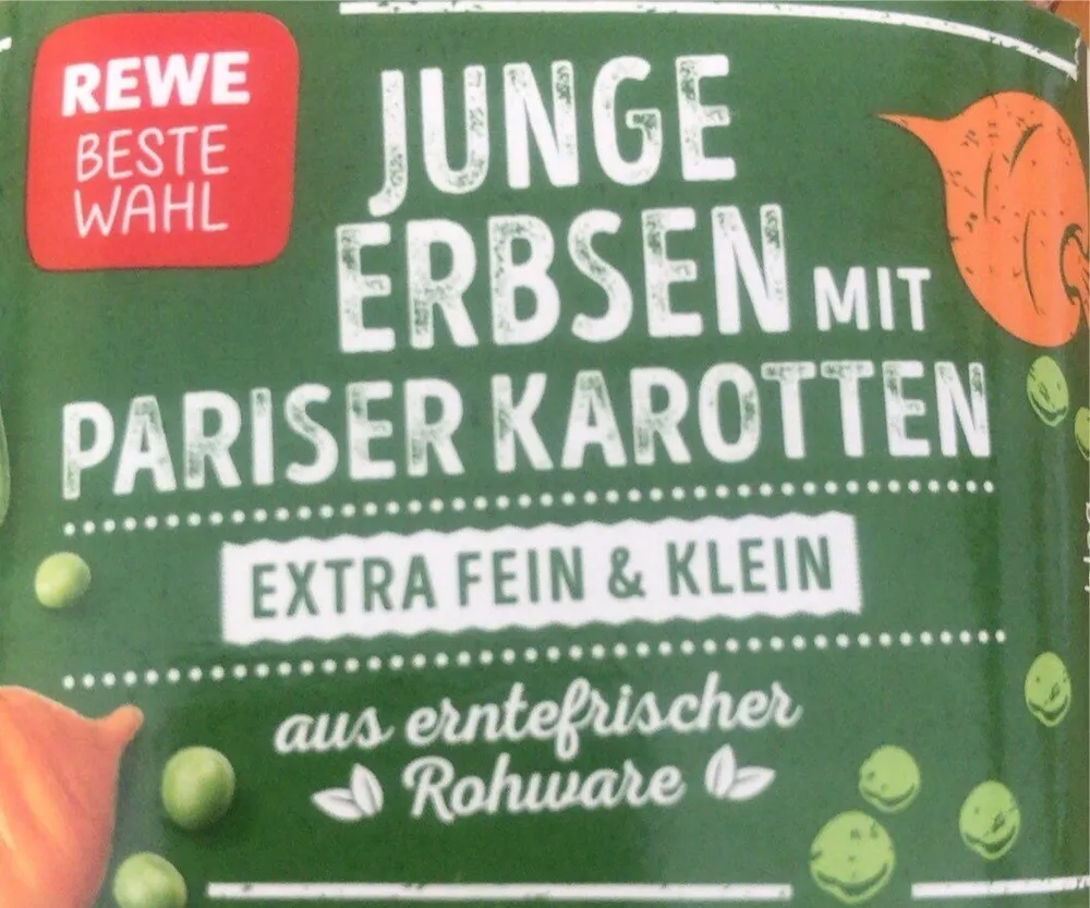Junge Erbsen mit Pariser Karotten