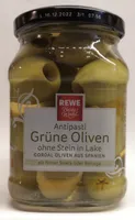 REWE Beste Wahl Antipasti Grüne Oliven ohne Stein in Lake