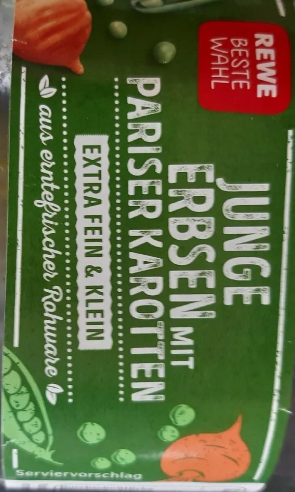 Junge Erbsen mit Pariser Karotten