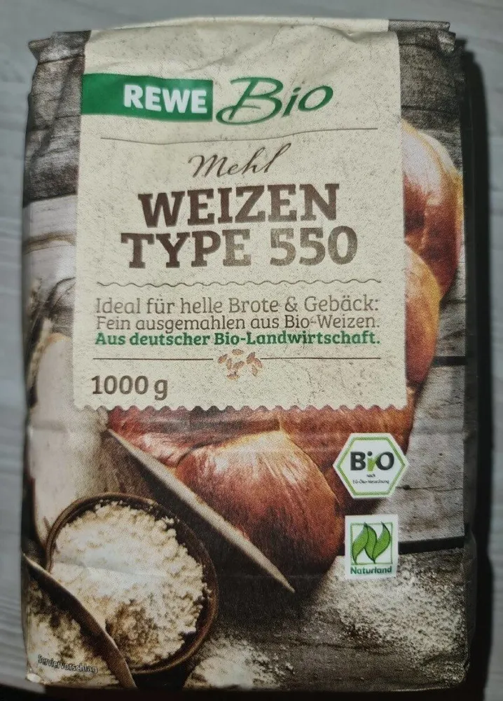 T550, Weizenmehl Bio