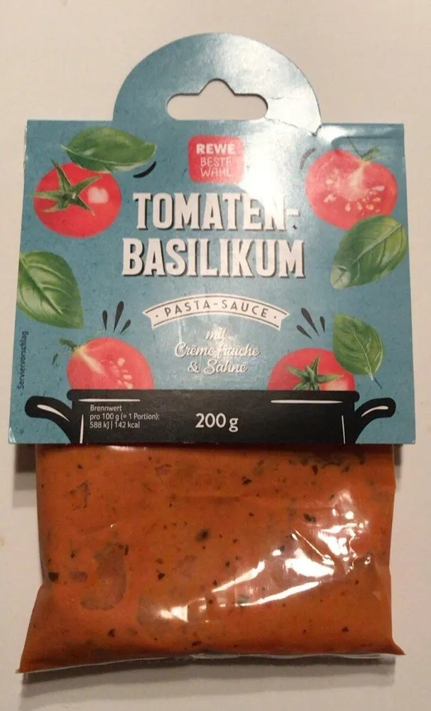 Tomaten-Basilikum Pasta-Sauce