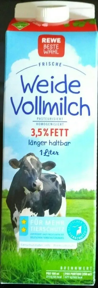 Weide Vollmilch