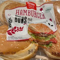 Hamburger bun mit deppelschnitt