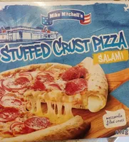 Stuffed crust pizza salami