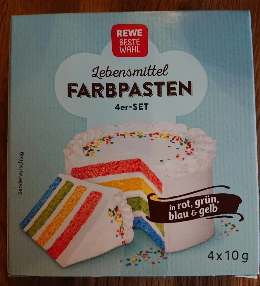Lebensmittel Farbpasten