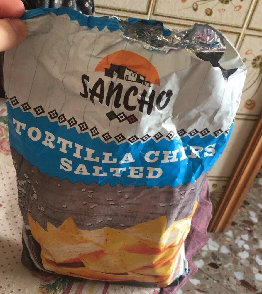 Tortilla chips salted