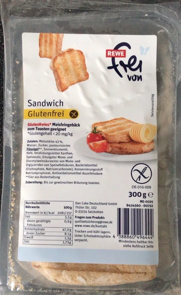 Sandwich Glutenfrei