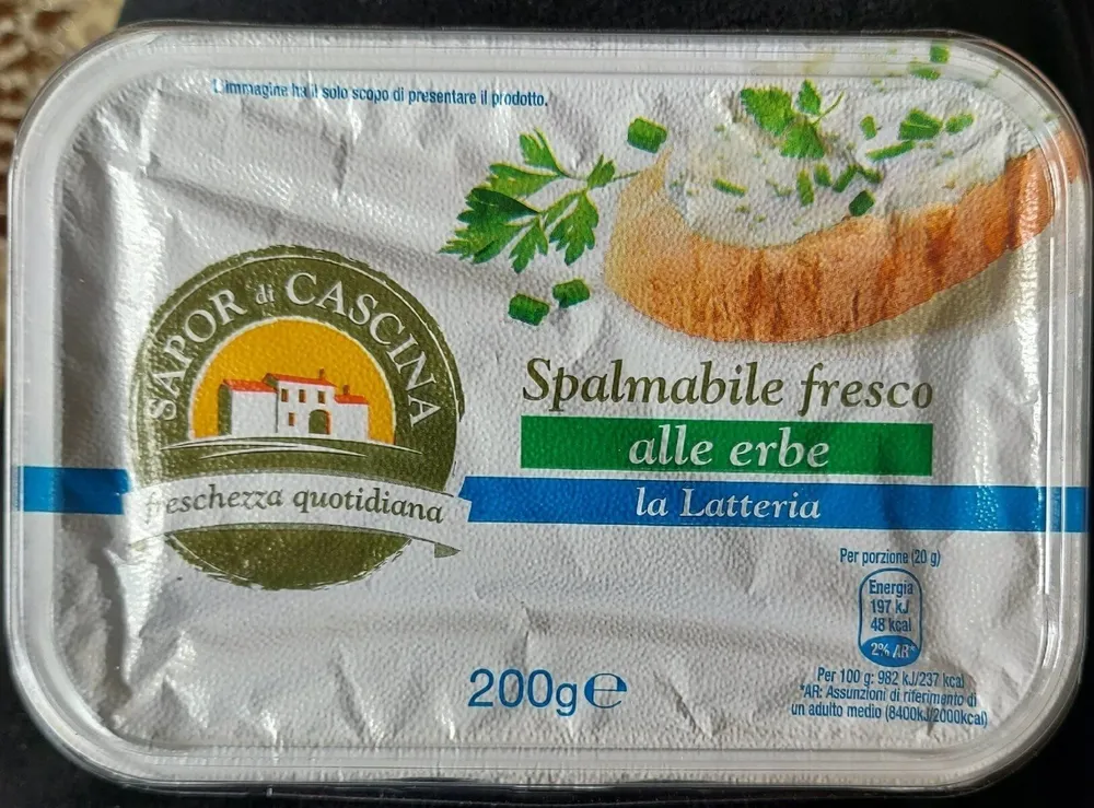 Spalmabile fresco alle erbe