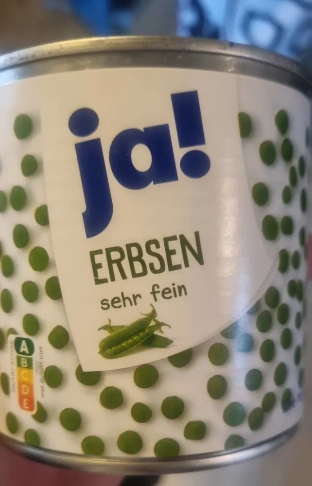 Erbsen sehr fein