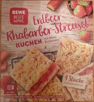 Erdbeer-Rhabarber-Streusel Kuchen