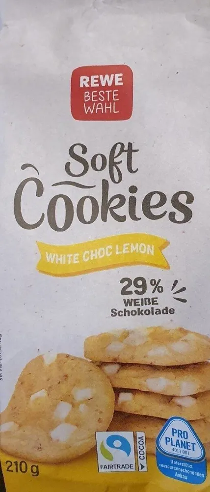 Soft Cookies White Choc Lemon