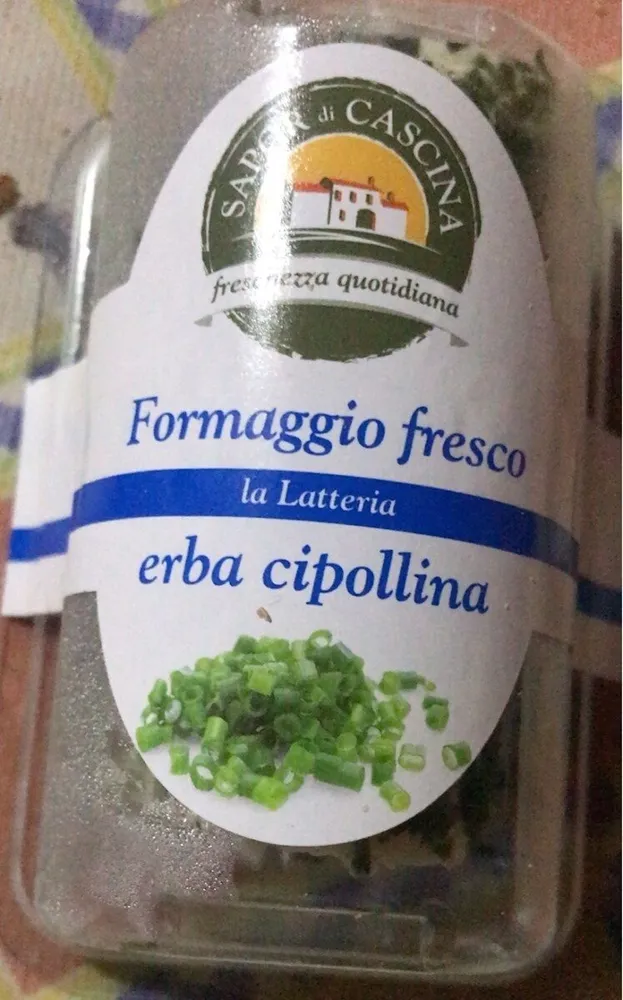 Formaggio fresco erba cipollina