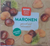 Maronen gekocht und vakuumiert