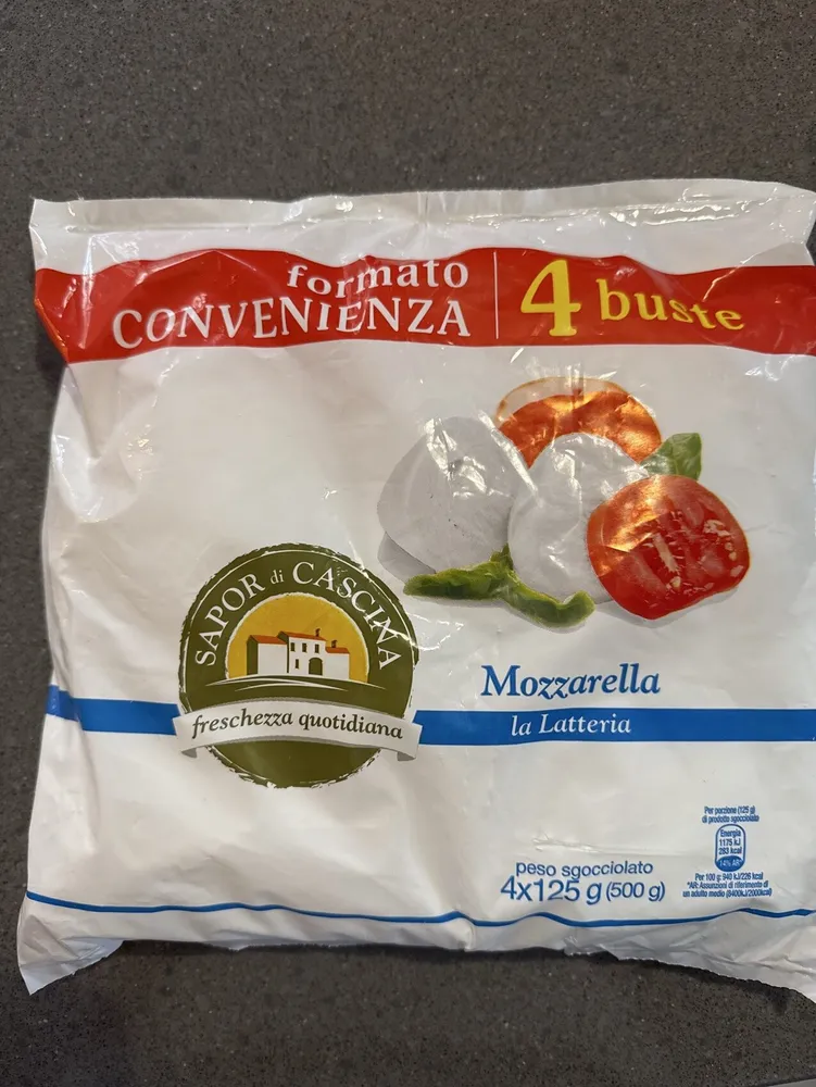 Mozzarella formato convenienza 4 buste