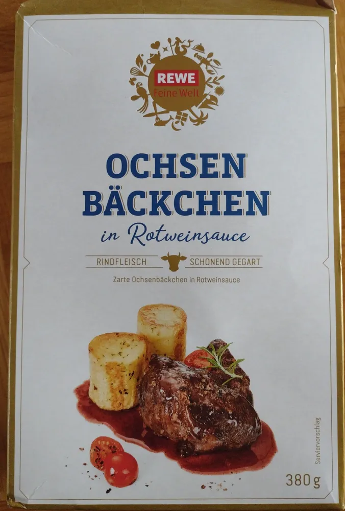 Ochsenbäckchen in Rotweinsauce