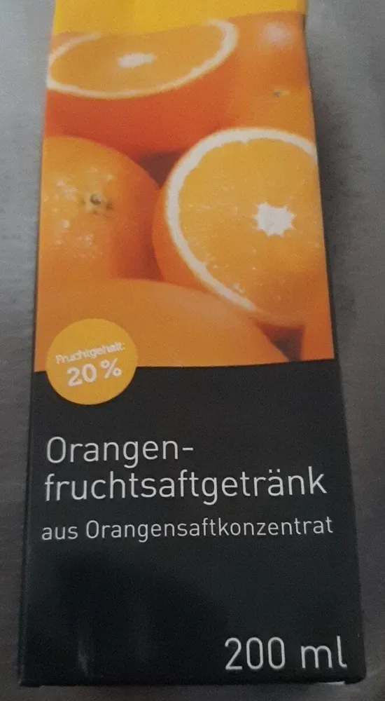 Orangenfruchtsaftgetränk