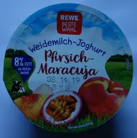 Weidemilch-Joghurt Pfirsich-Maracuja