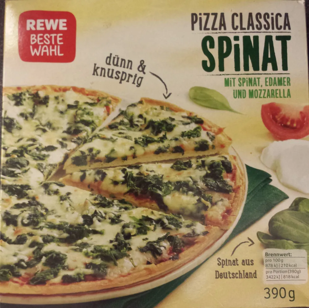 Pizza Classica Spinat