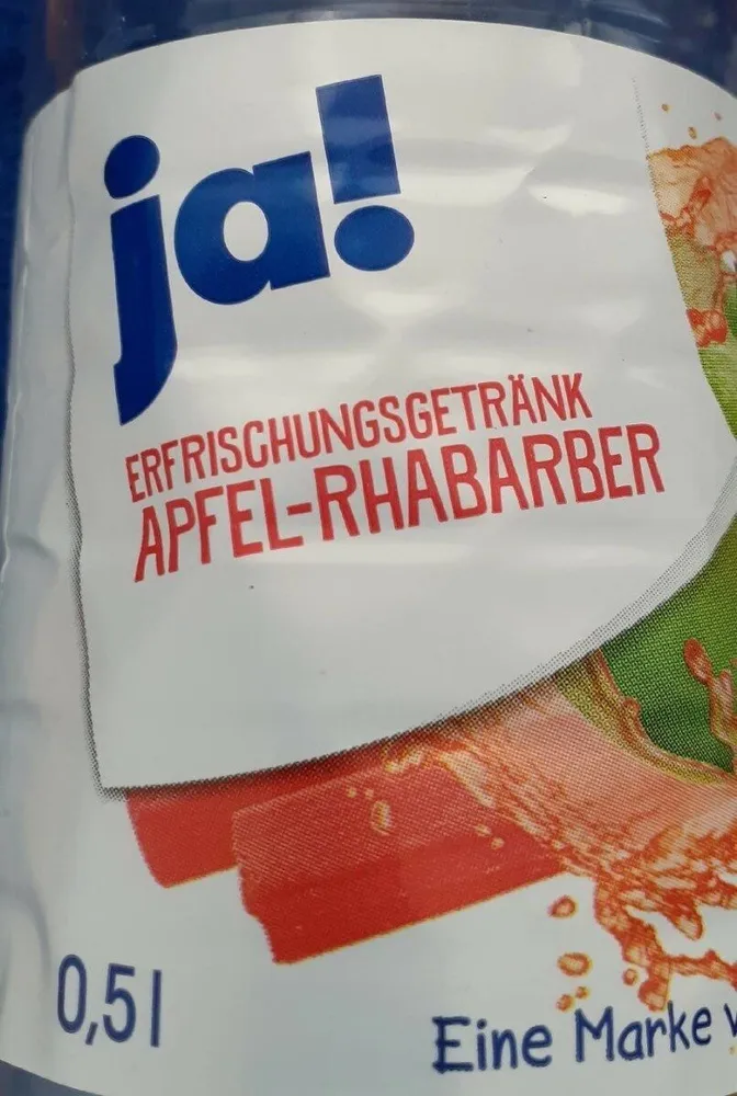 Erfrischungsgetränk Apfel-Rhabarber