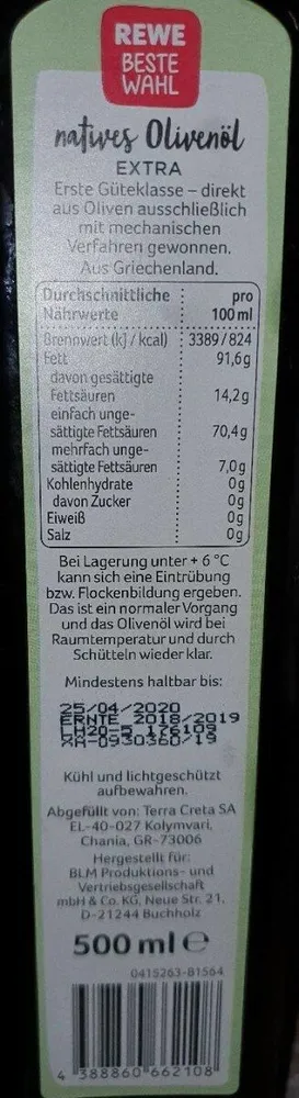 Nature Olivenöl Extra