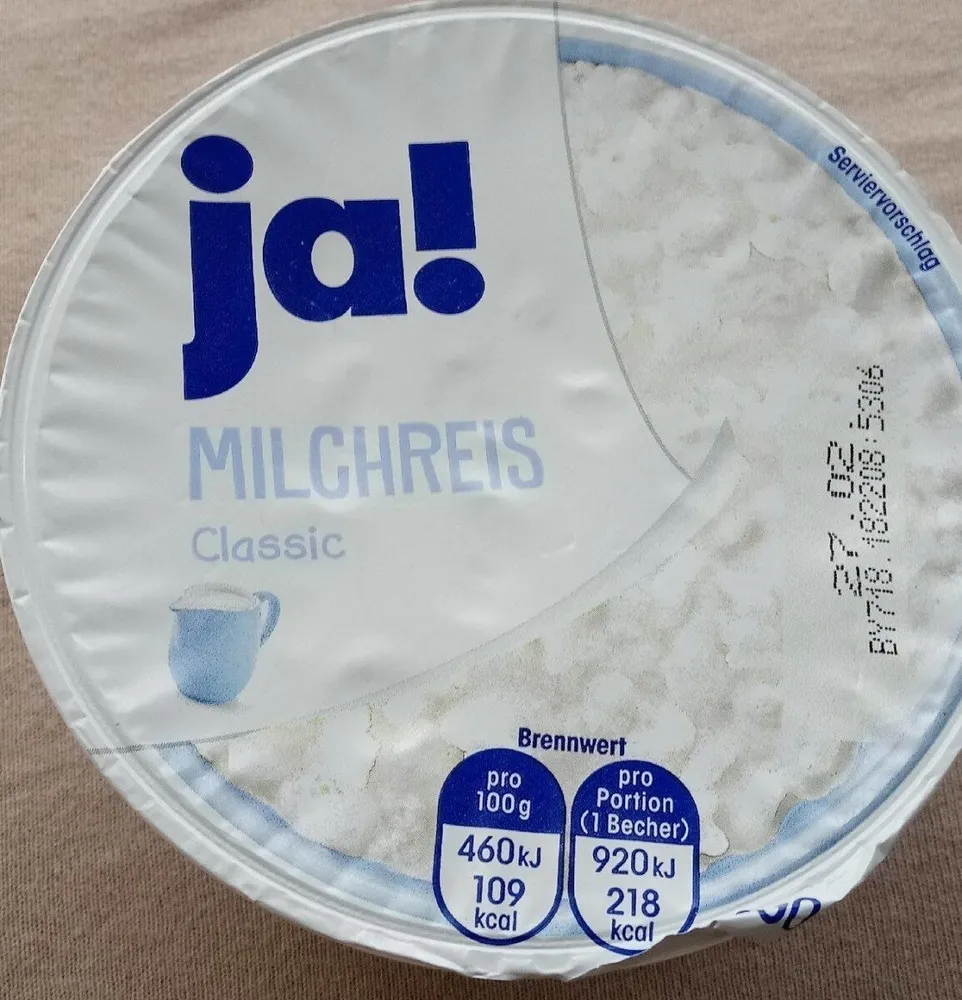ja! Milchreis Classic